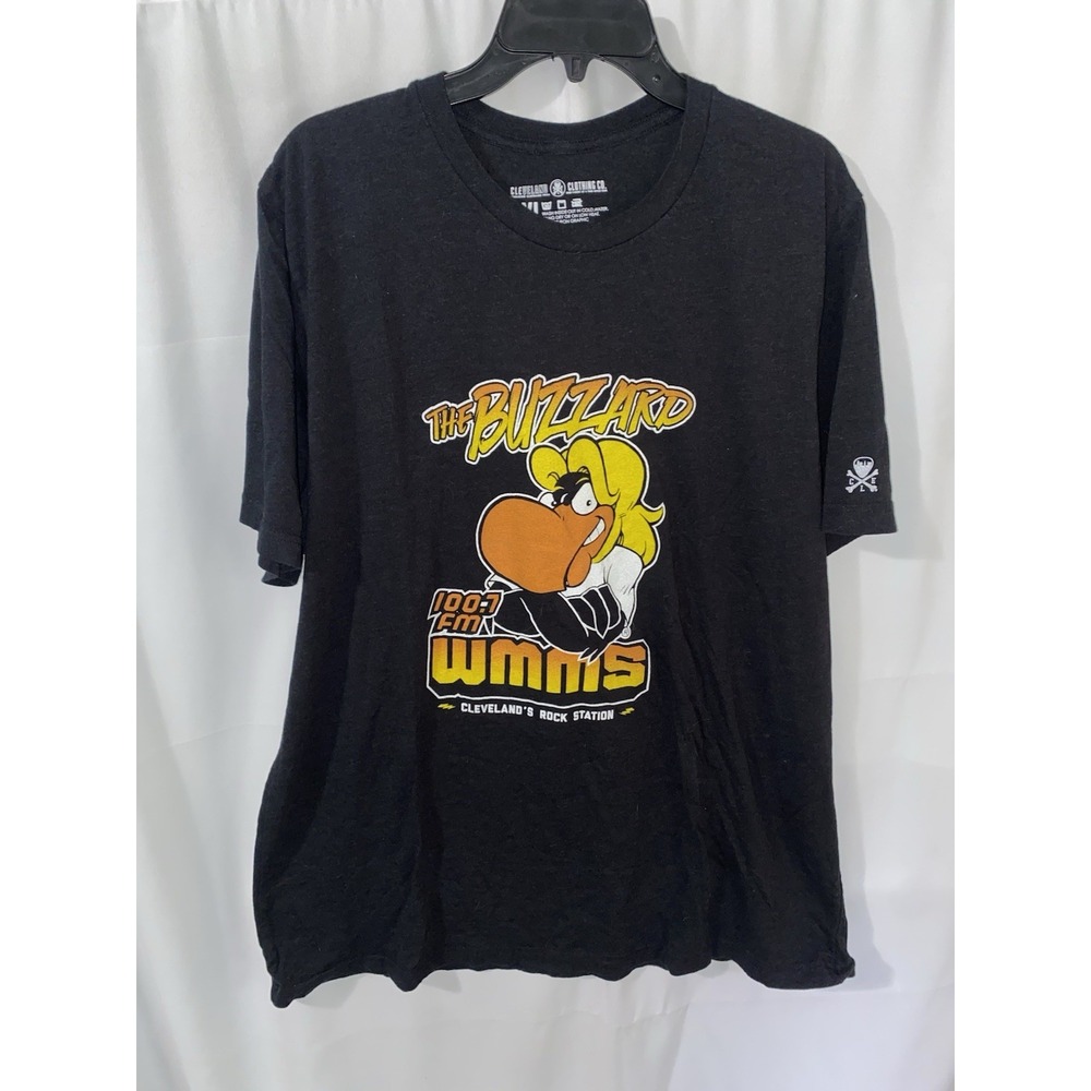 WMMS The Buzzard 100.7 FM Rock Radio Cleveland Ohio Cle Clothing Co Mens 2XL